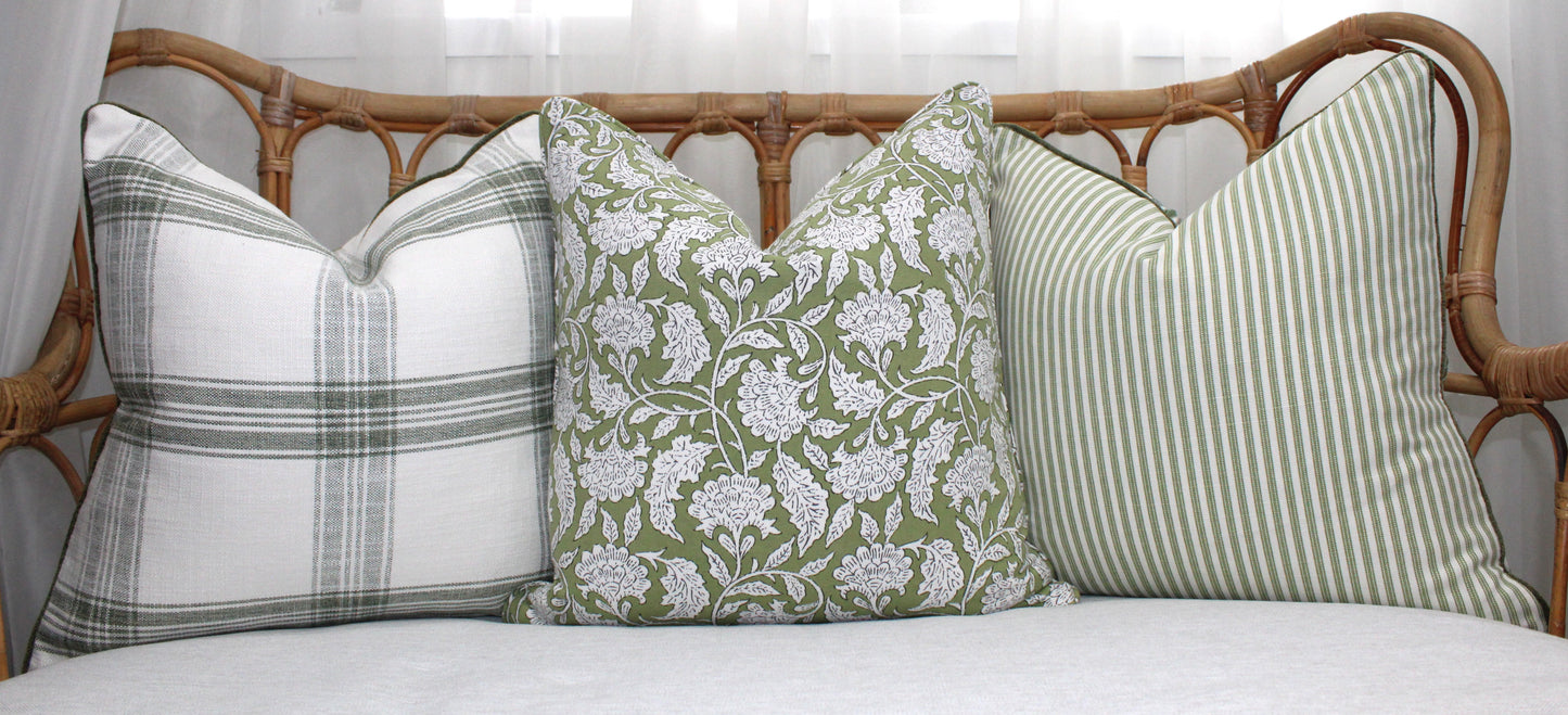 Olive Green Mini Floral by Laura & Kiran