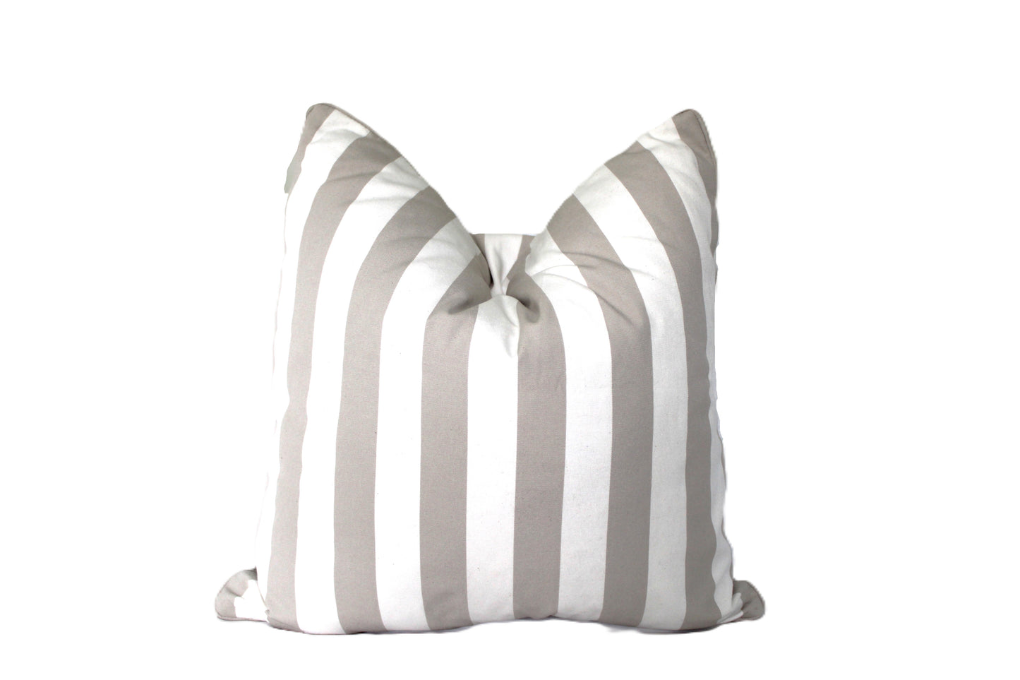 Beige Stripe Cushion Cover by Acacia Textiles