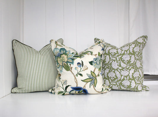 Malmsbury Sapphire Cushion Covers