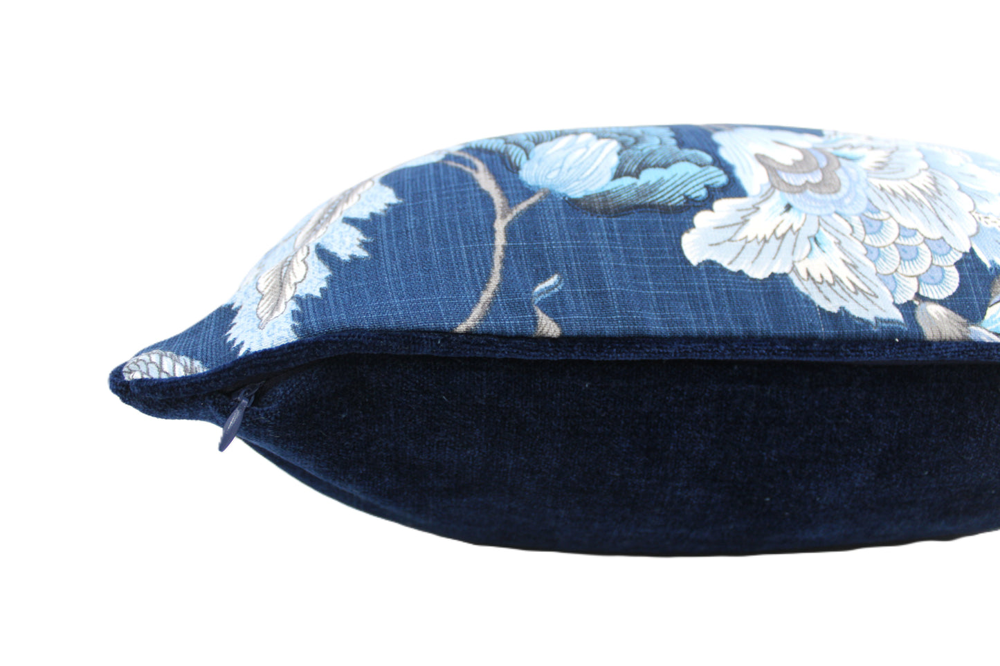 Jacobean Floral Navy Cushion Cover
