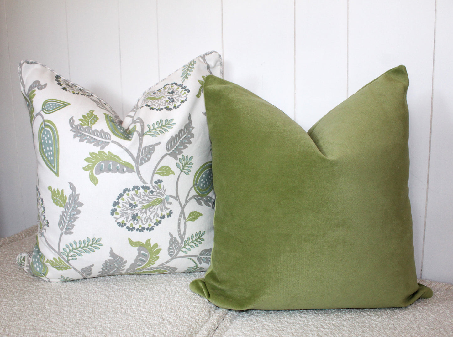 Palampore Cushion covers Green Colorway