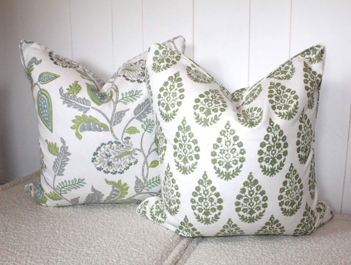 Palampore Cushion covers Green Colorway