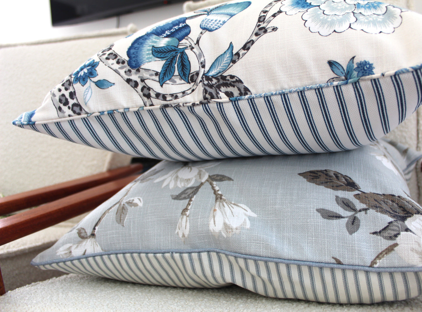 Spring Joy Blue Cushion cover
