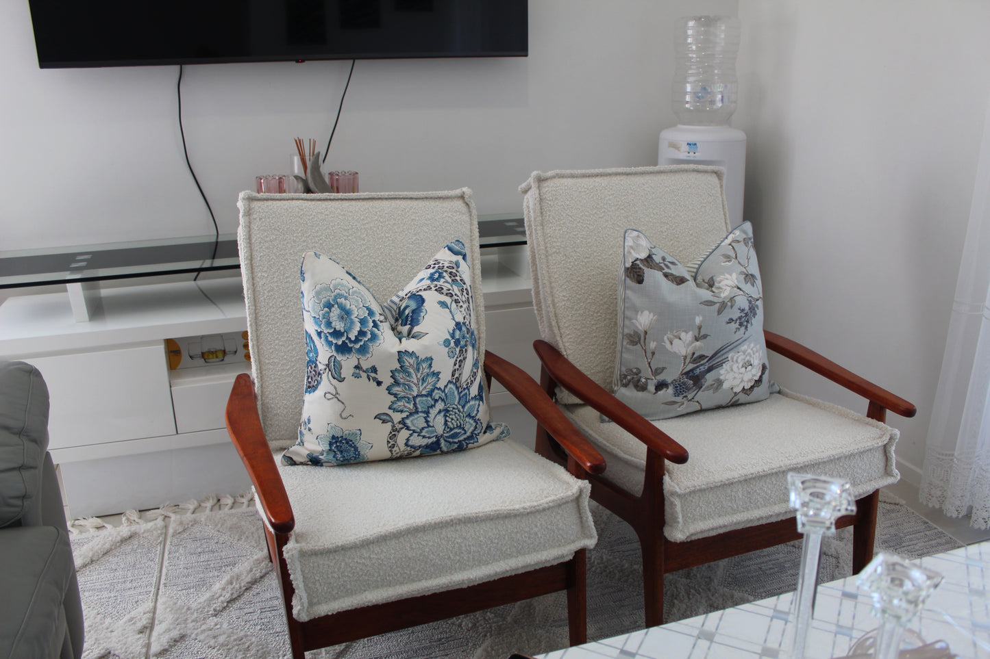 Spring Joy Blue Cushion cover