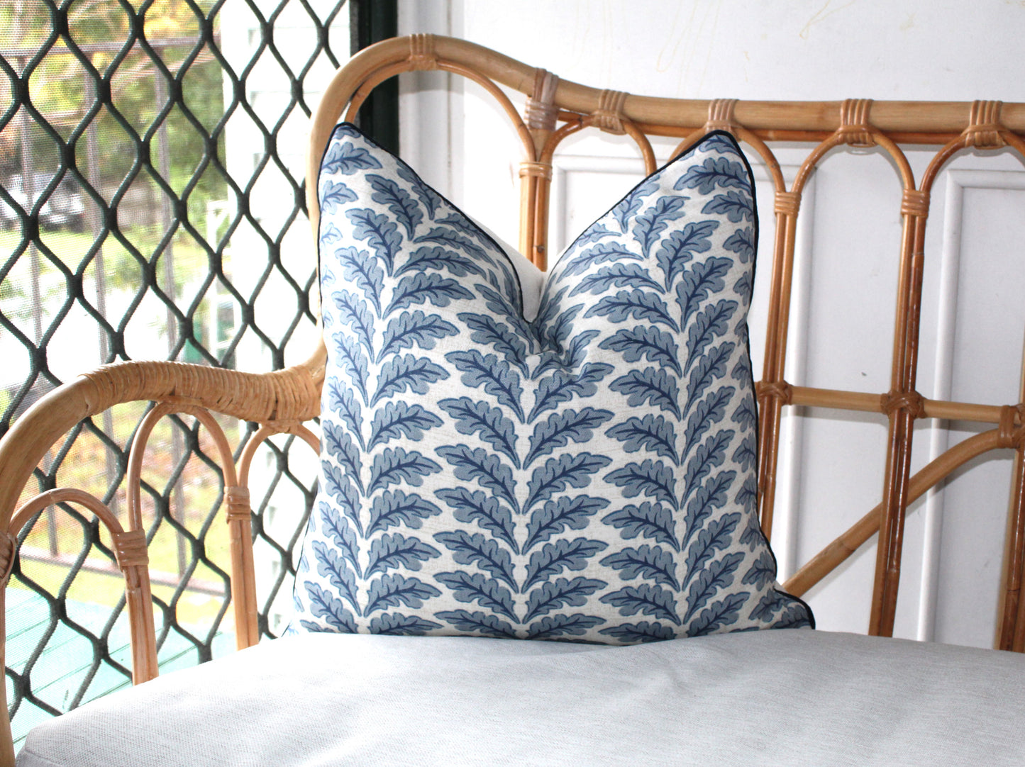 Woodcote Navy Misty Olive Green  Cushion covers
