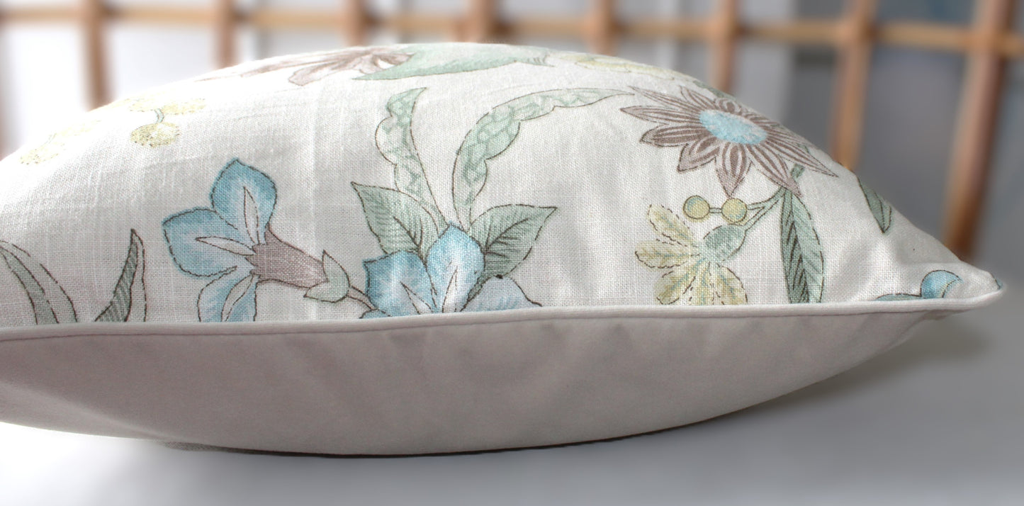 Limited edition 100% linen Jacobean cushion covers Made in Australia