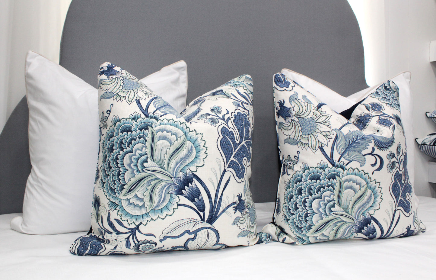 Hampton's style REVERSIBLE cushion covers