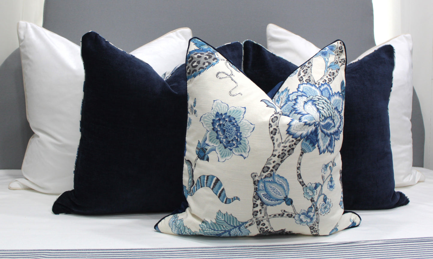 Hampton's style REVERSIBLE cushion covers