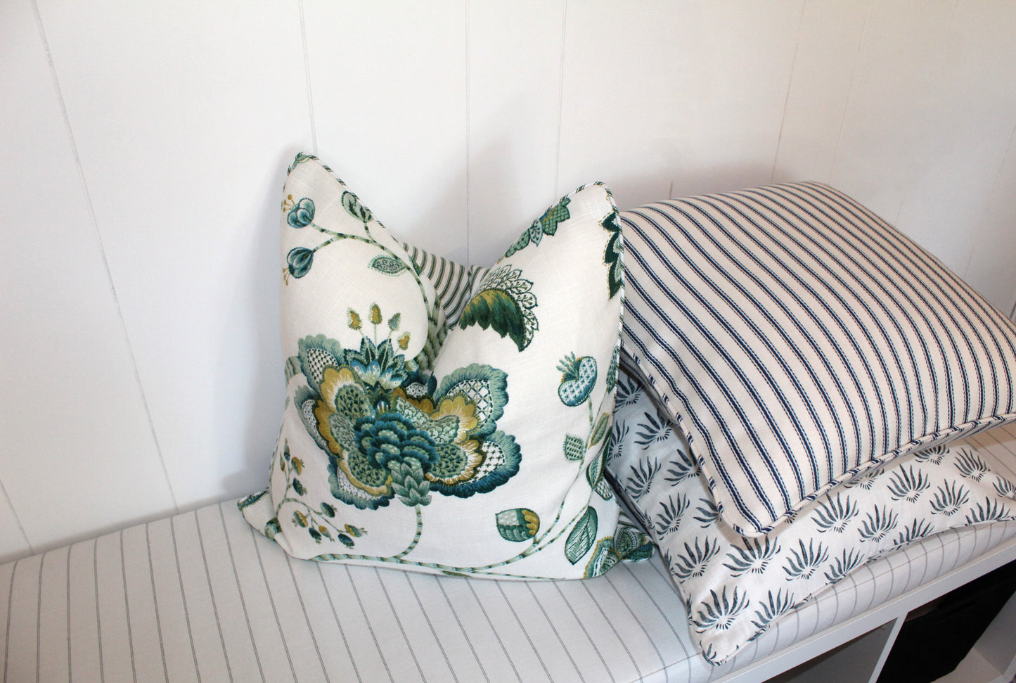 Exclusive Italian Linen Jacobean Cushion covers