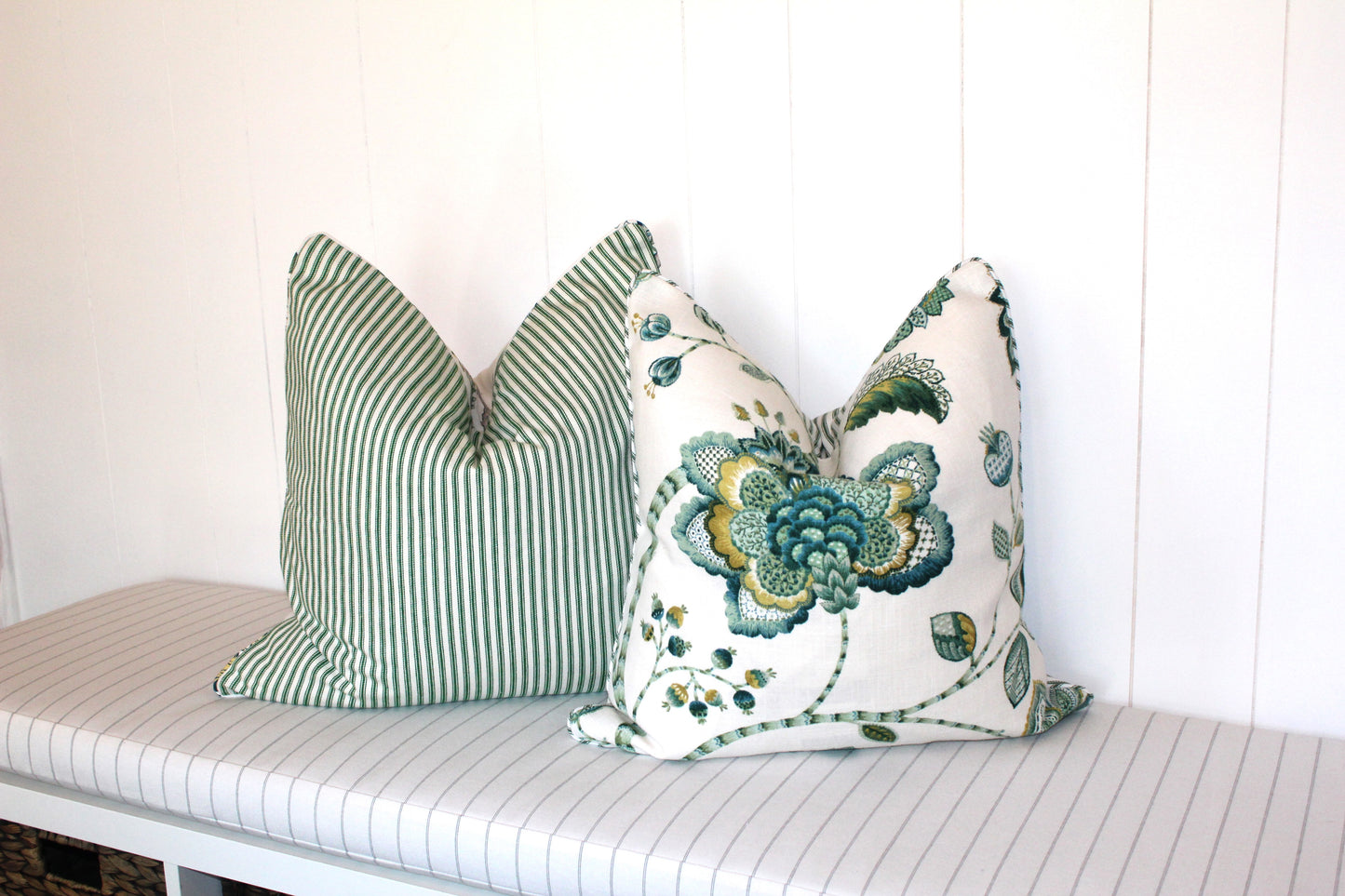 Exclusive Italian Linen Jacobean Cushion covers