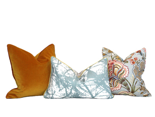 Splatter Cushion covers by Materialized Fabrics