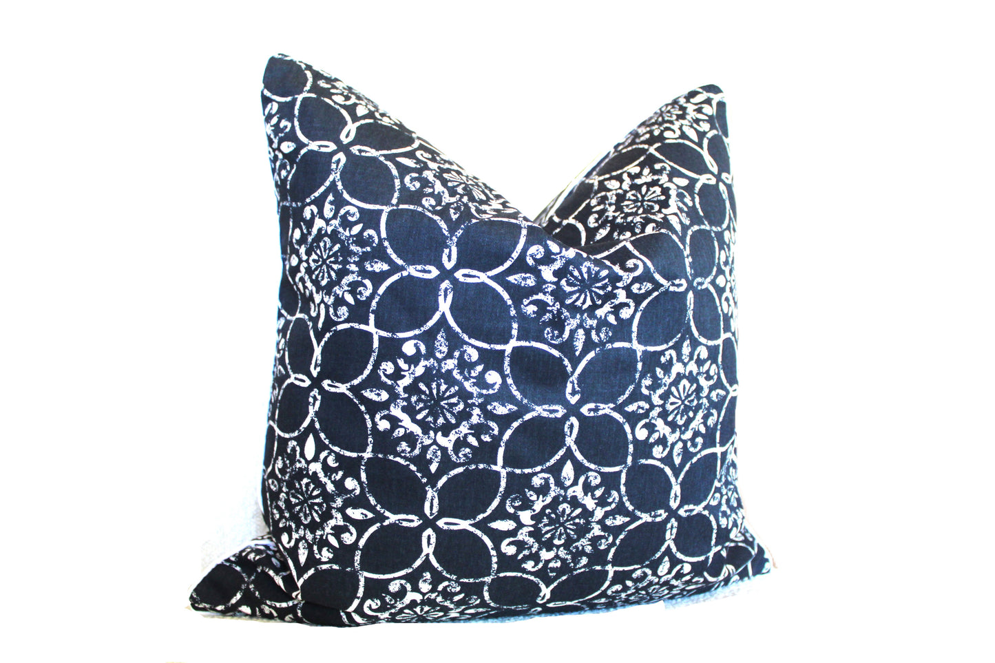 Navy Geometric Cushion covers