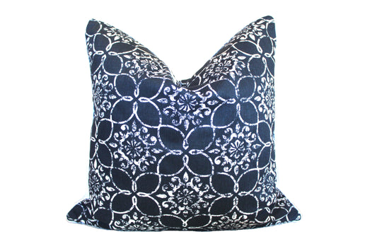 Navy Geometric Cushion covers
