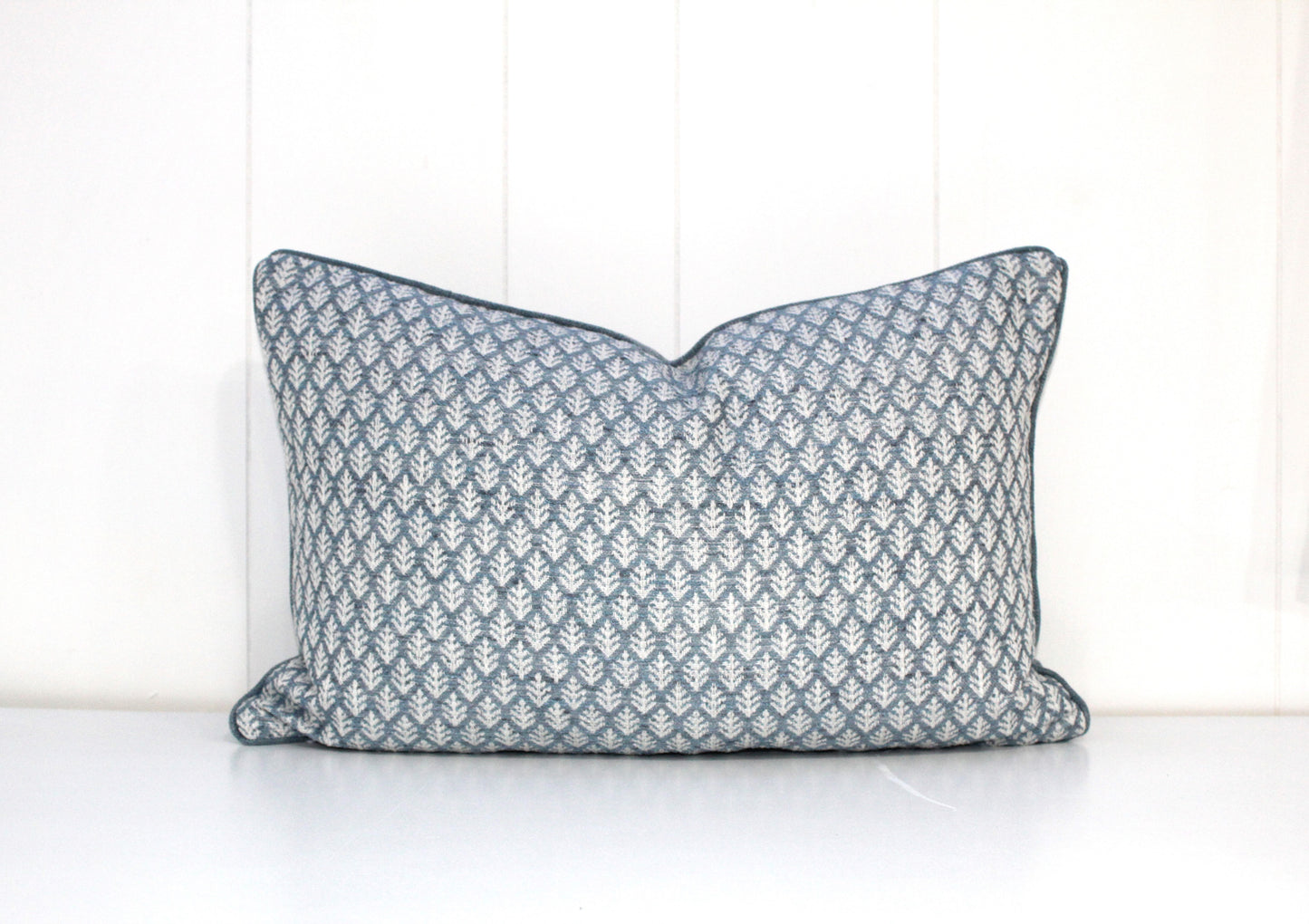 Duckegg Leaf Basketweave Cushion Covers