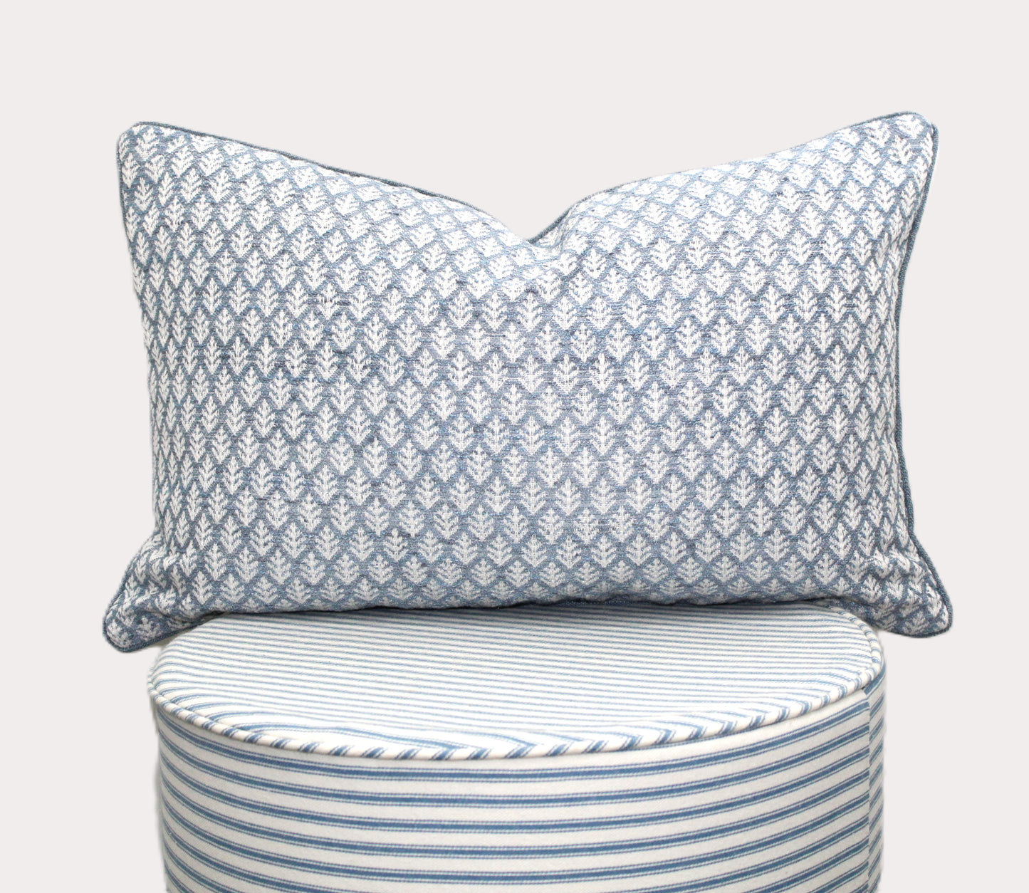 Duckegg Leaf Basketweave Cushion Covers