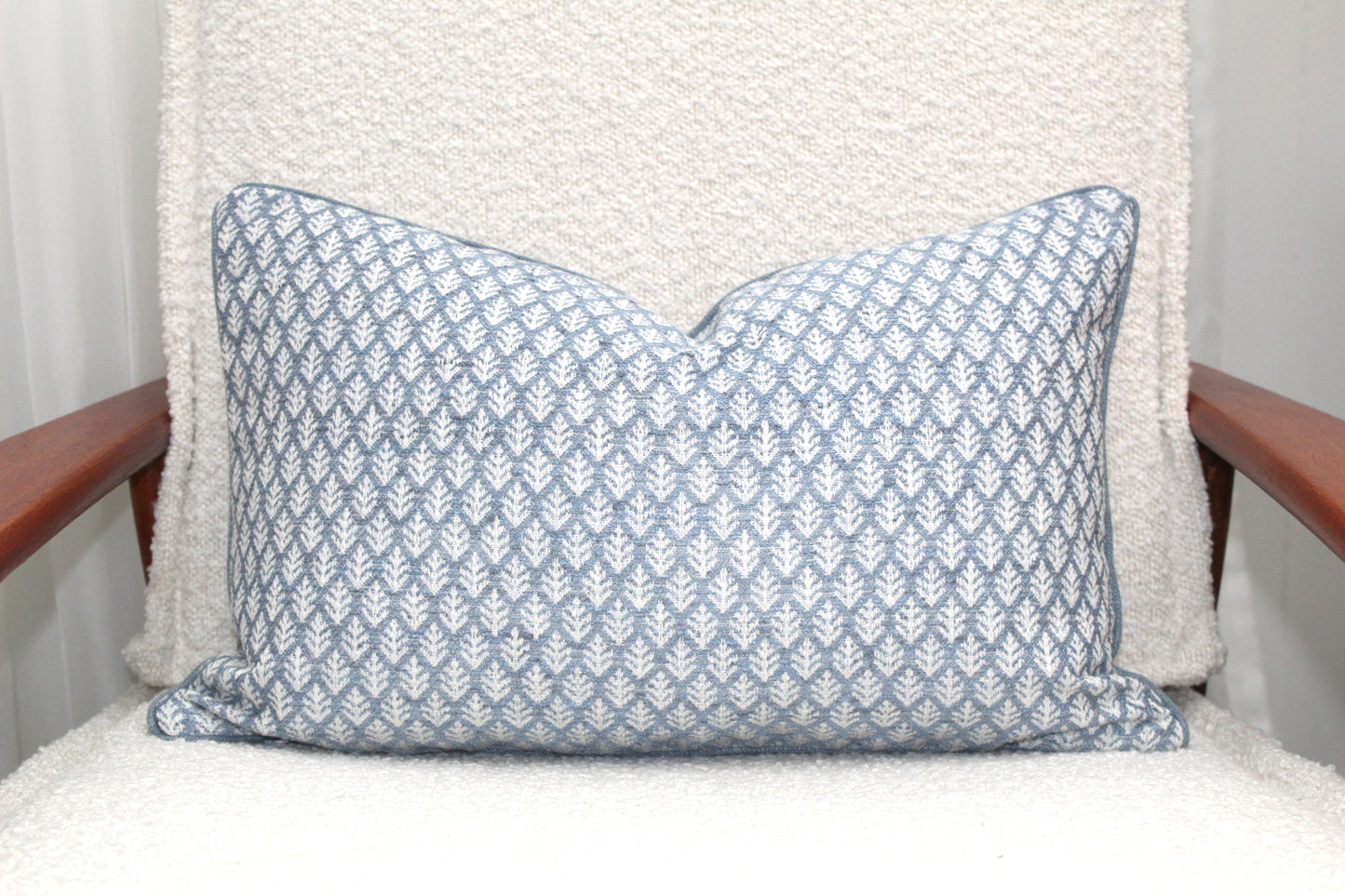 Duckegg Leaf Basketweave Cushion Covers