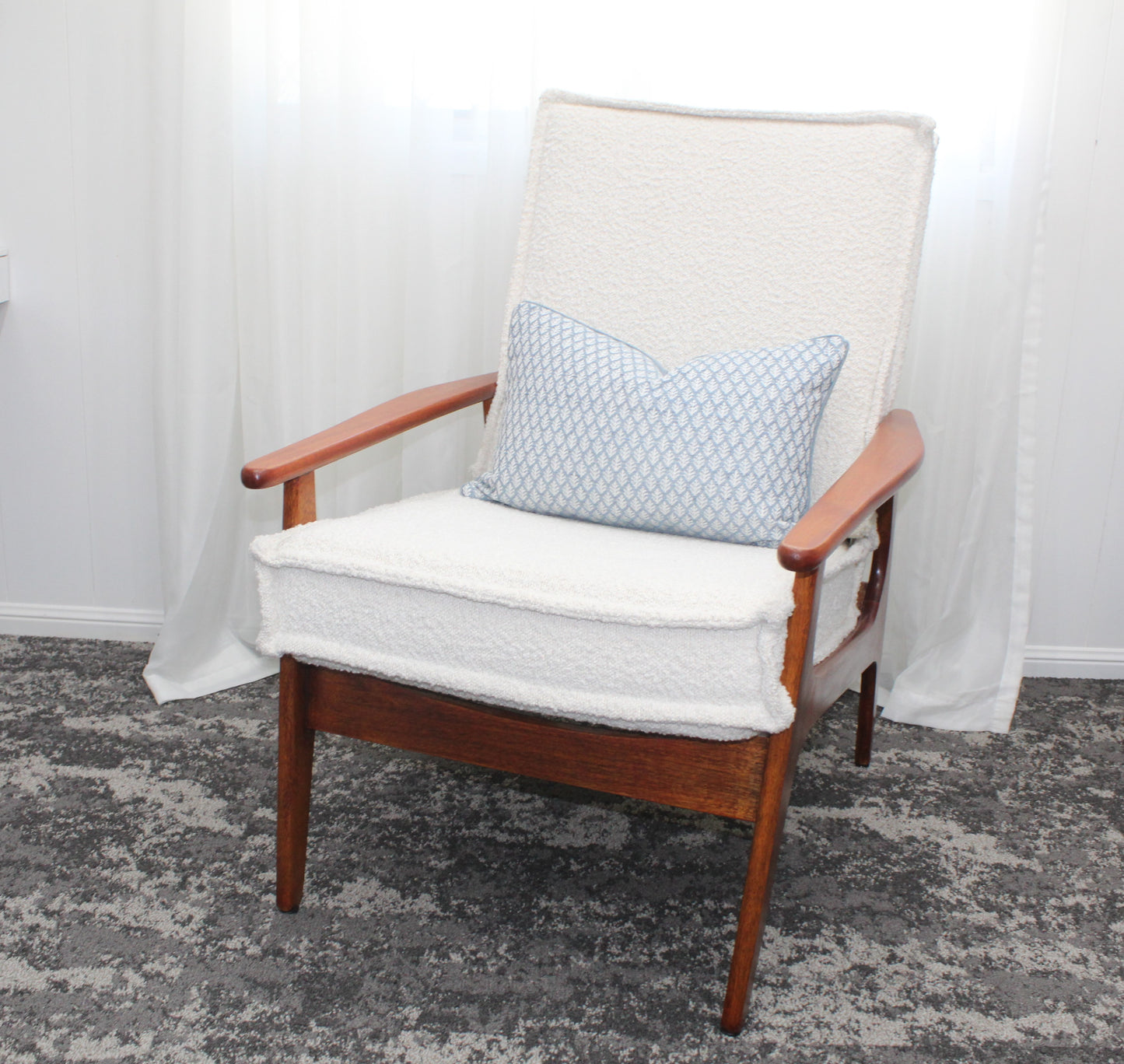 Duckegg Leaf Basketweave Cushion Covers