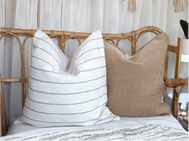 Raw Basketweave Cushion covers