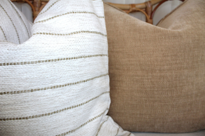 Raw Basketweave Cushion covers