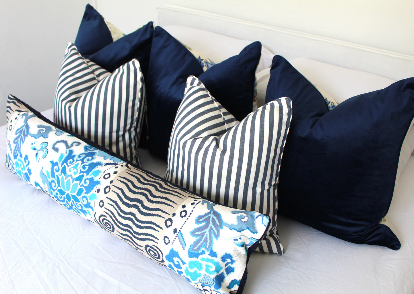 Navy Velvet Cushion Covers
