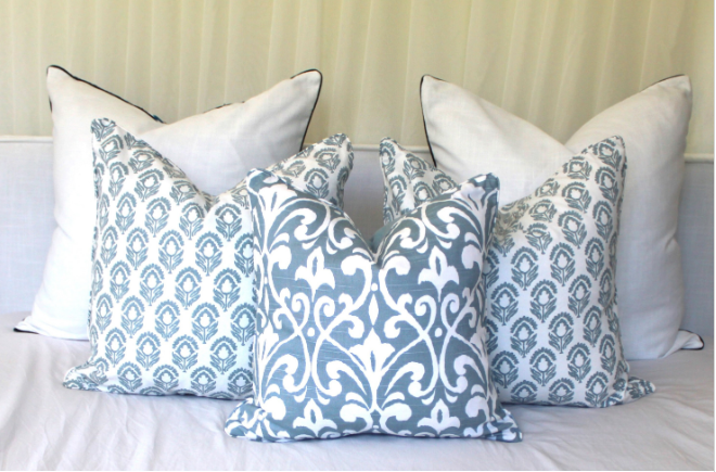Sea Blue Laura & Kiran Cushion Covers