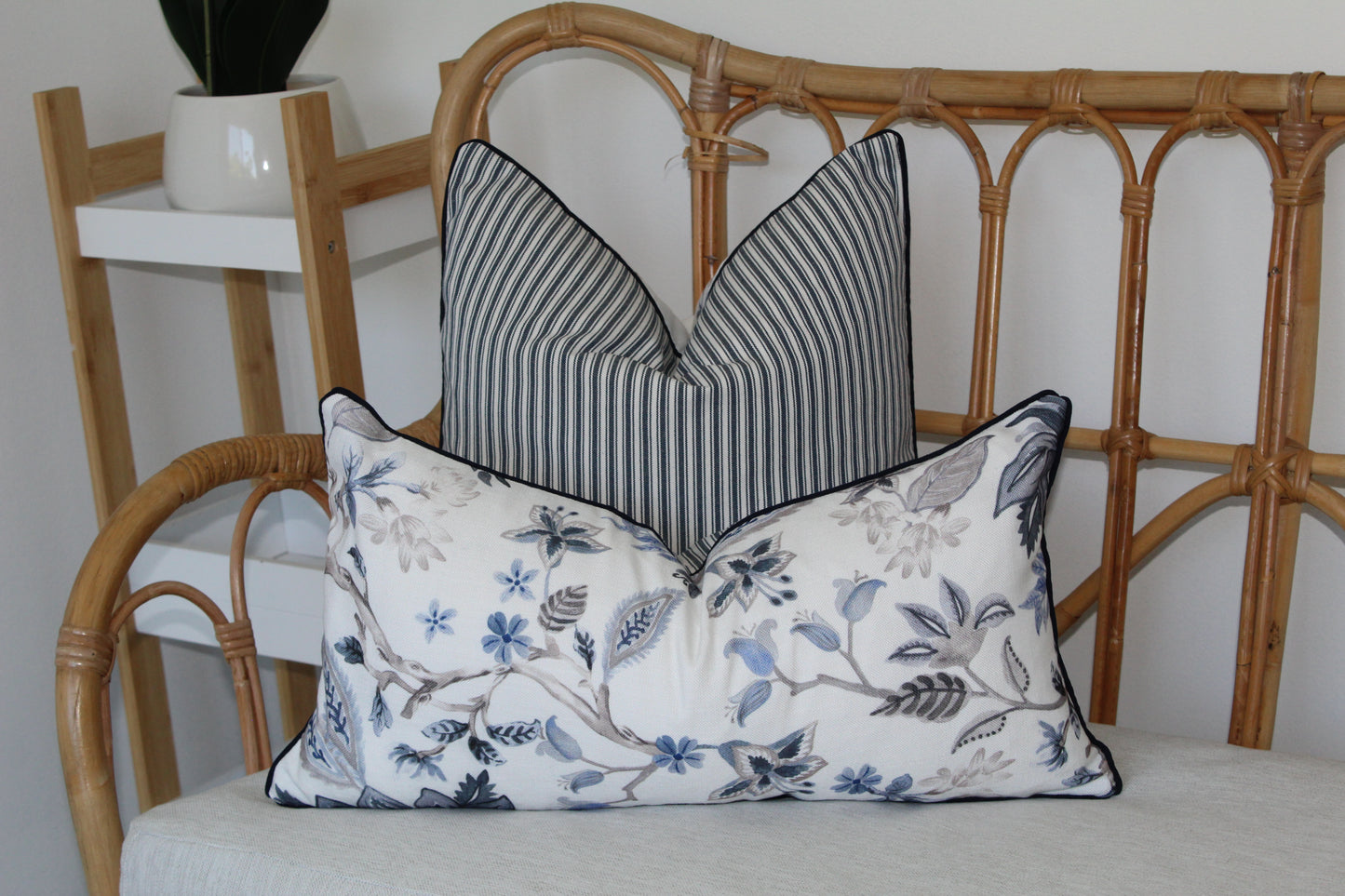 South Hampton in Navy Cushion Covers by Charles Parsons