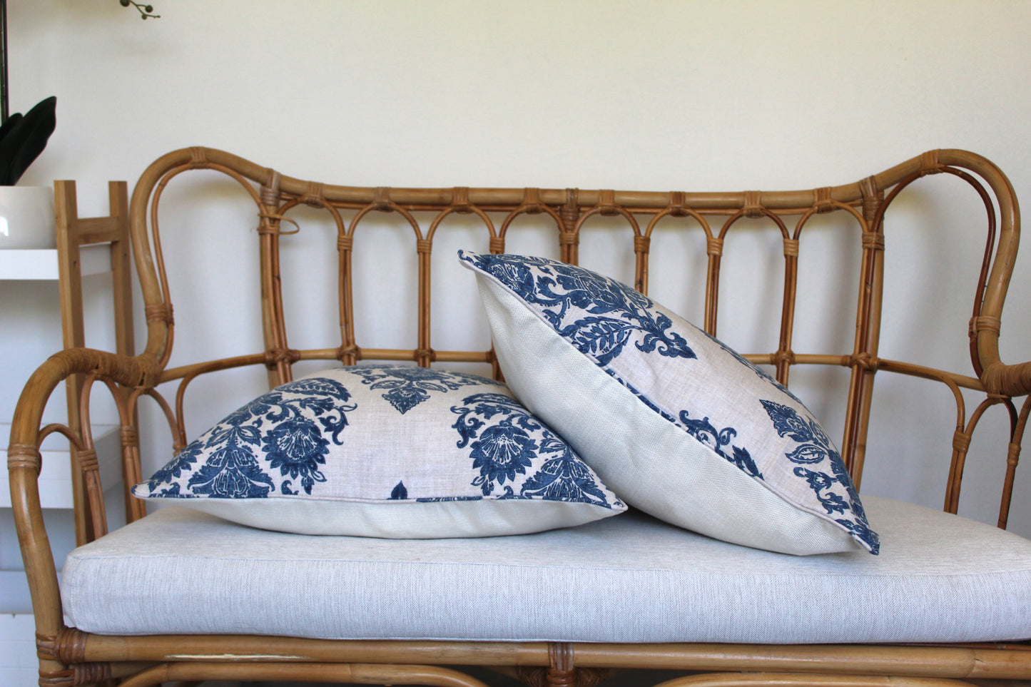 Large Floral Basketweave Cushion covers