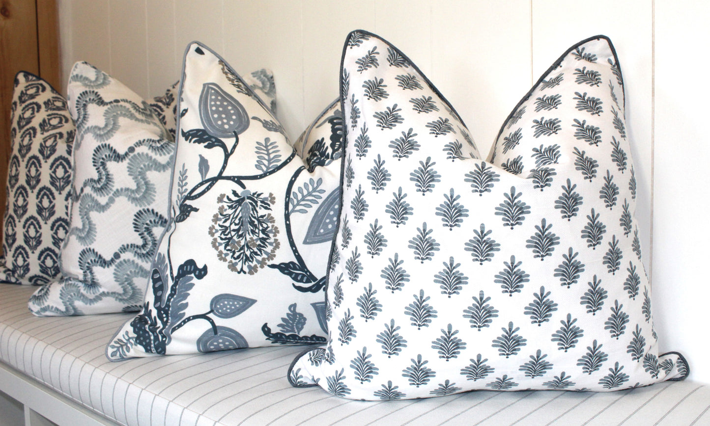 Shy Blue Cushion covers