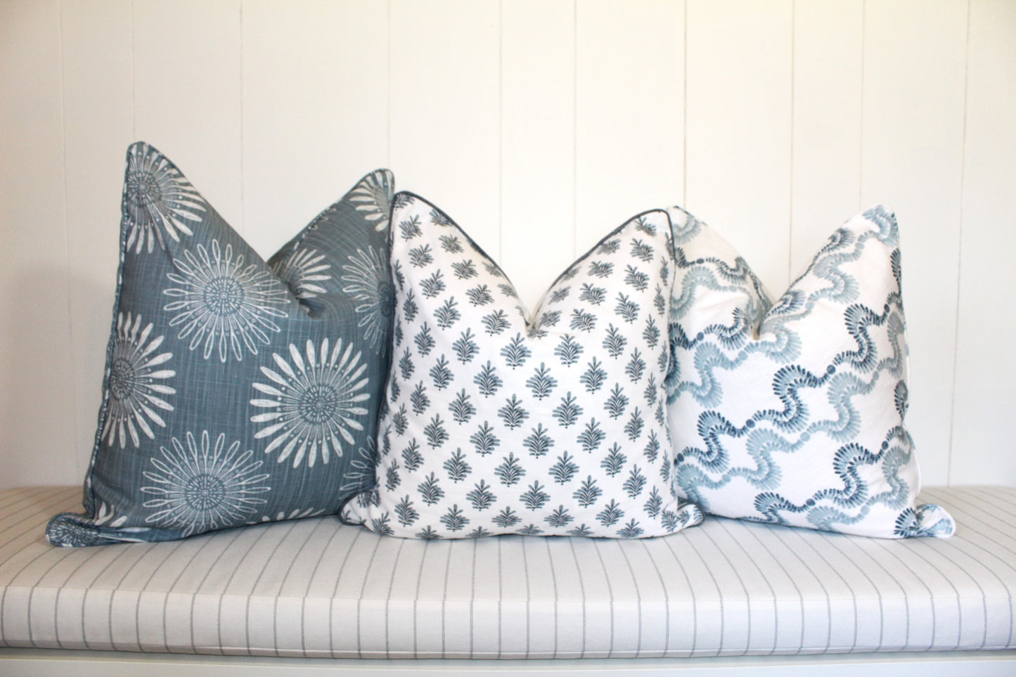 Shy Blue Cushion covers