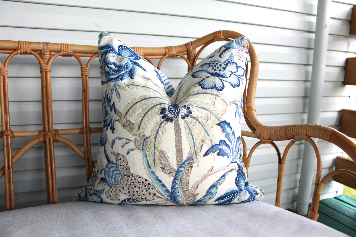 Hampton's style REVERSIBLE cushion covers