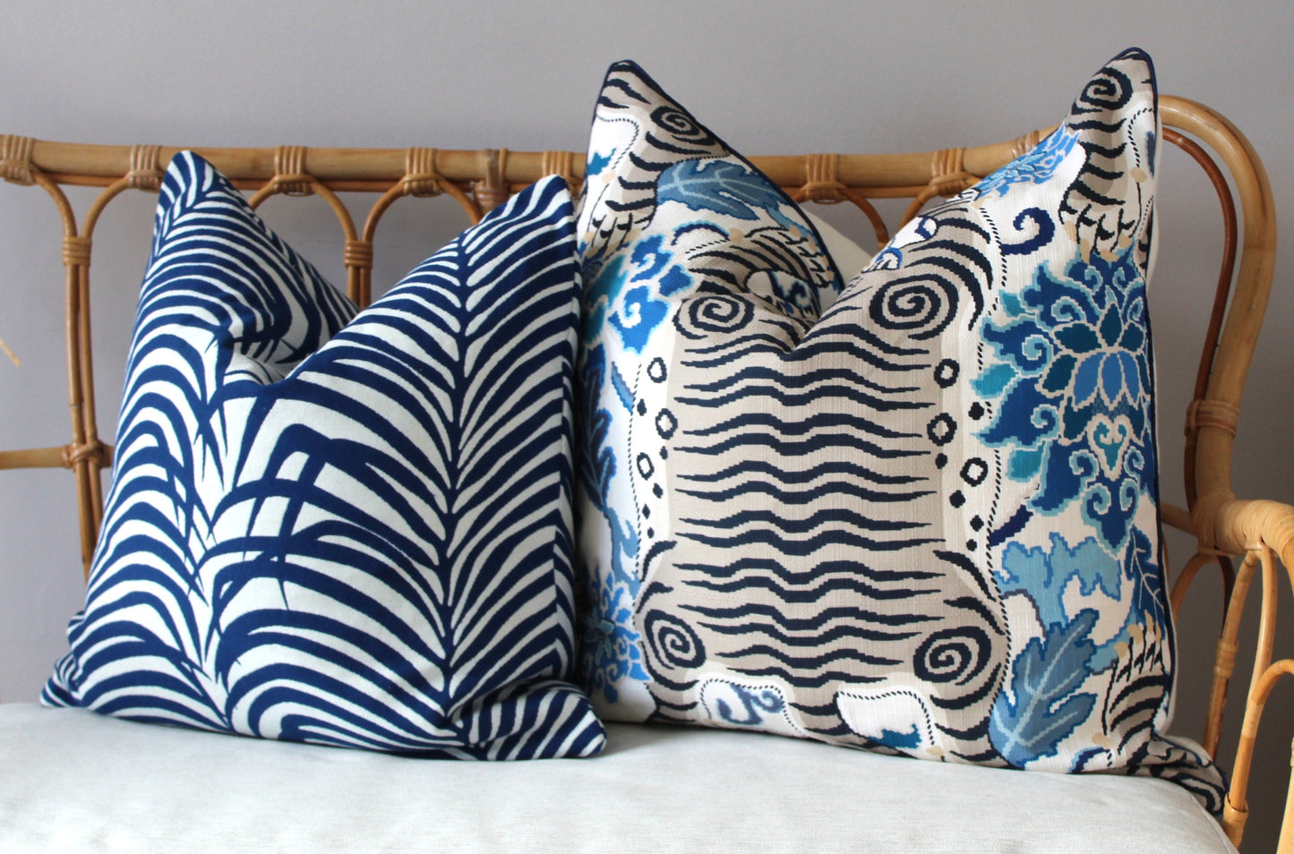 Zebra Palms Cushion covers by Schumacher