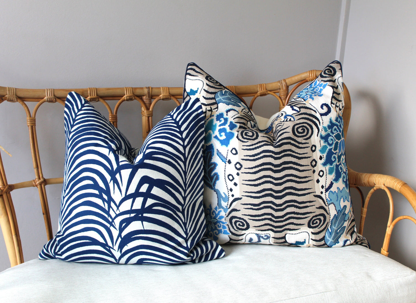 Zebra Palms Cushion covers by Schumacher