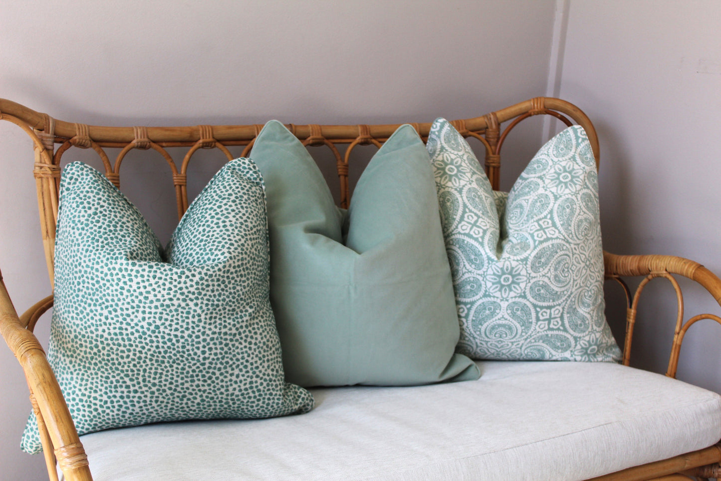 Seafoam Geometric Cushion Covers