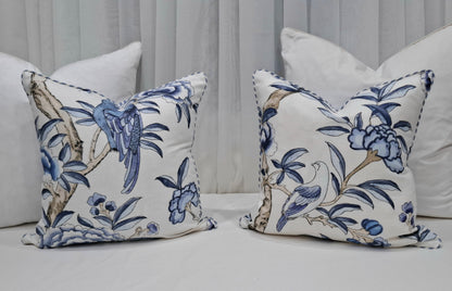 Thibaut Blue Bird Cushion Covers