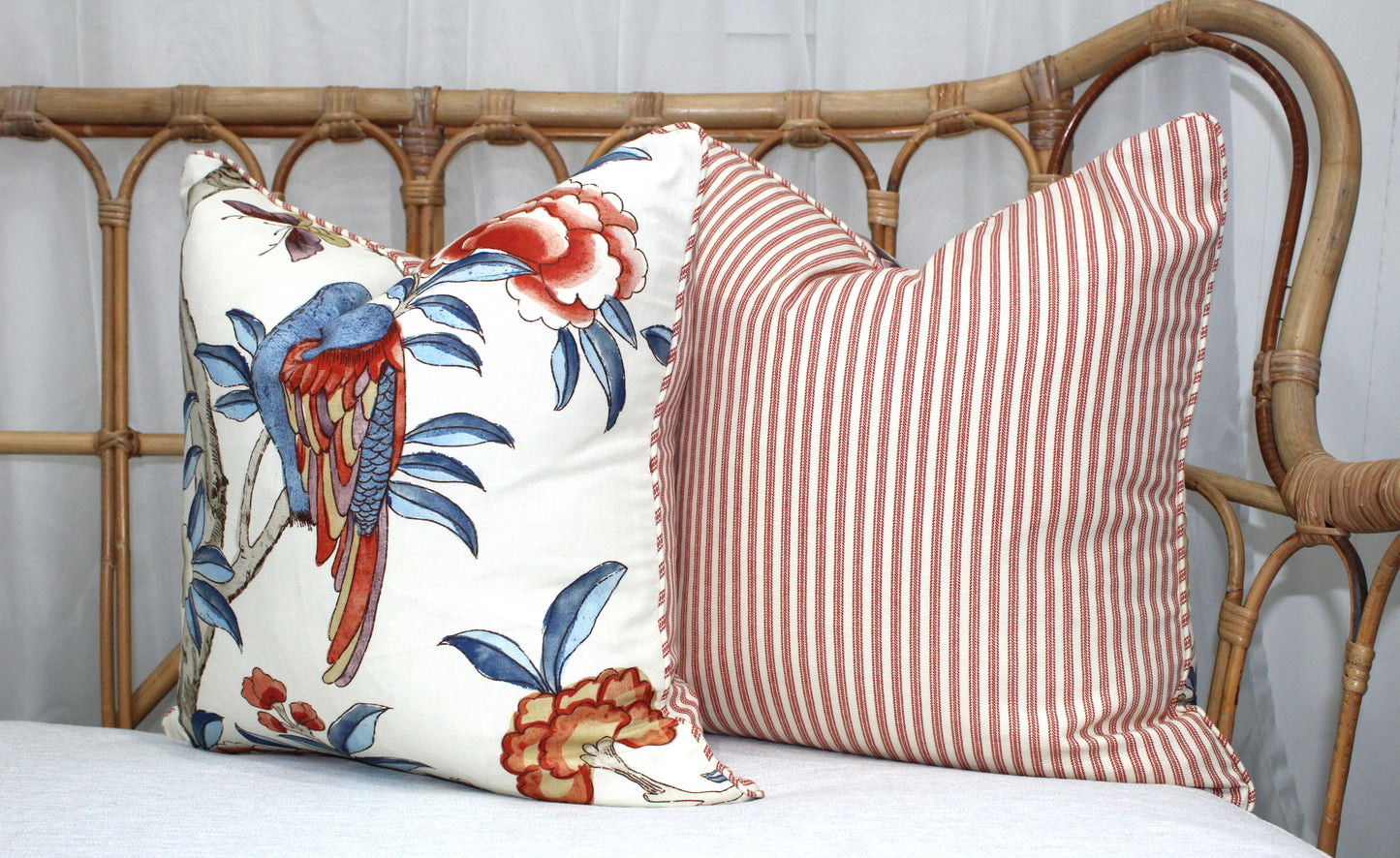 Thibaut Red Bird Cushion Covers