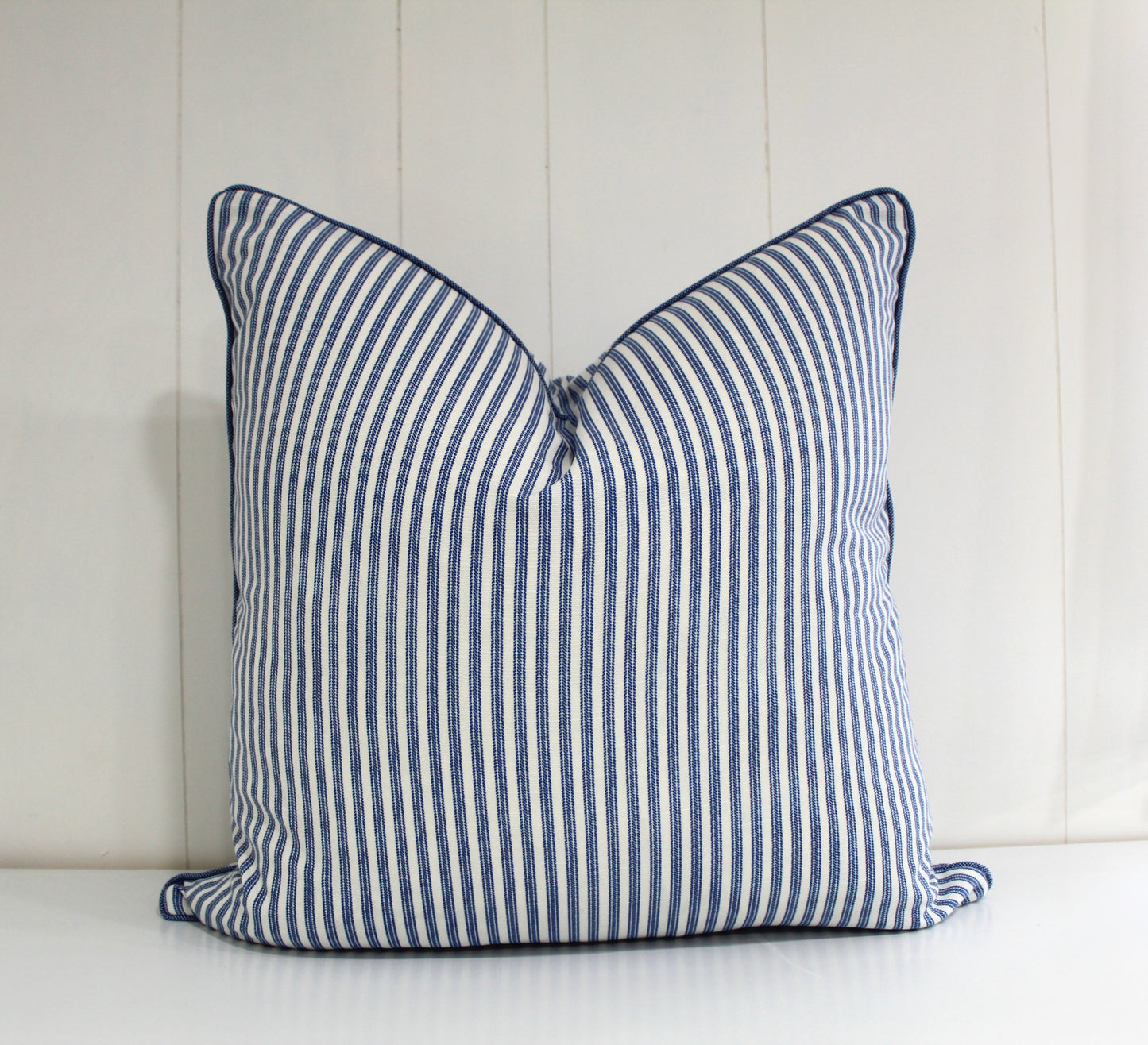 Denim Ticking Striped cushion covers