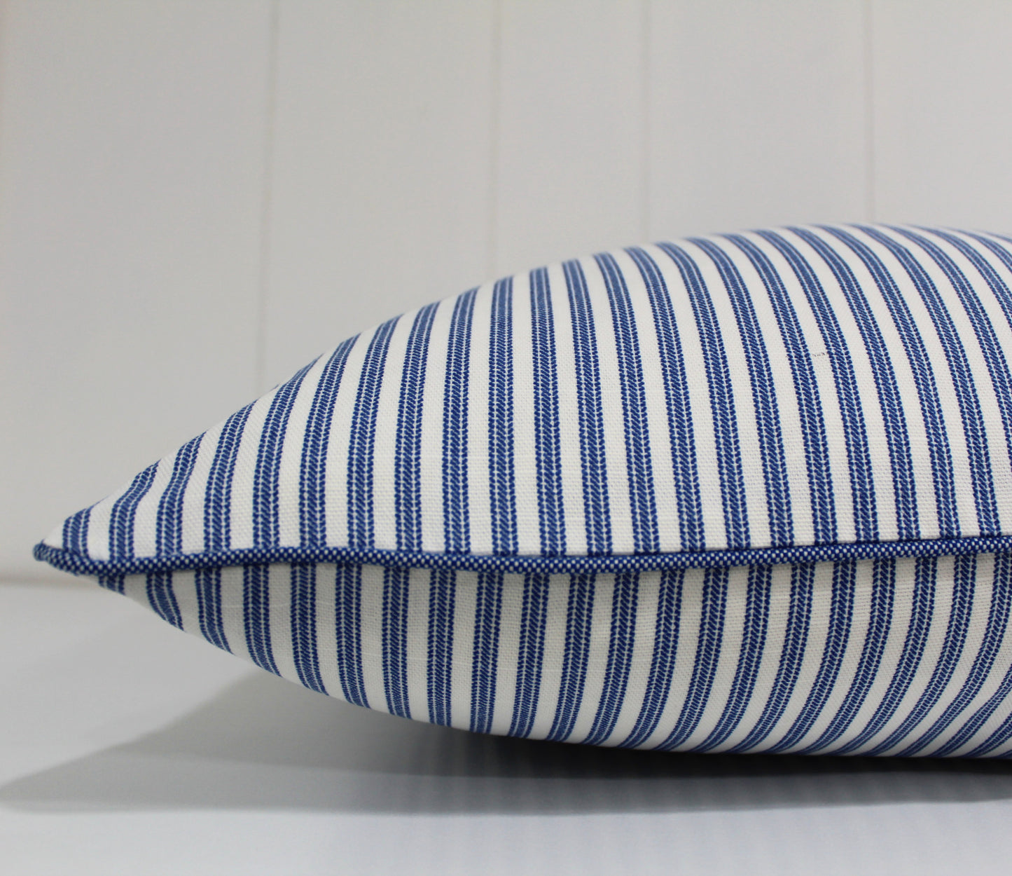 Denim Ticking Striped cushion covers