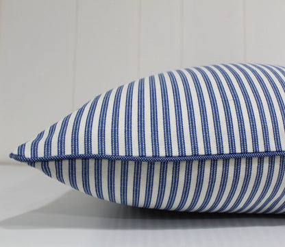 Denim Ticking Striped cushion covers