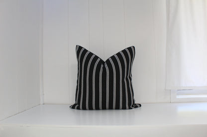 Outdoor/Indoor Sunbrella Black and White cushion covers
