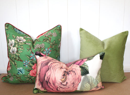 Designers Guild - The Rose - FJD6006/02 Tuberose Cushion covers. Made in Australia