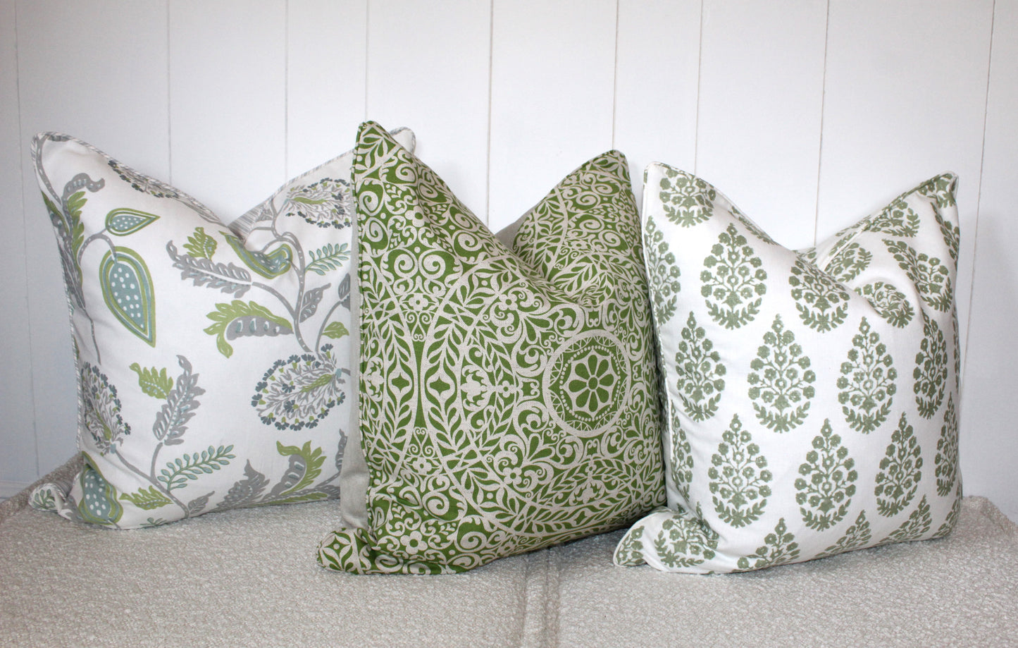 Sage green cushion covers