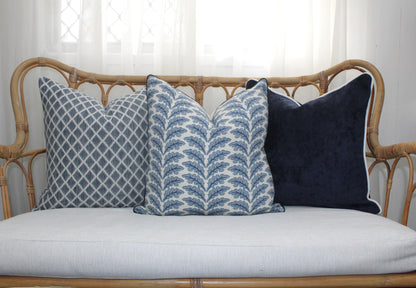 Woodcote Navy Misty Olive Green  Cushion covers