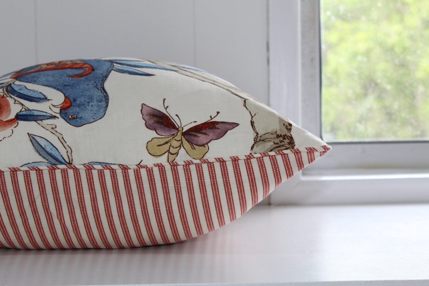 Thibaut Red Bird Cushion Covers
