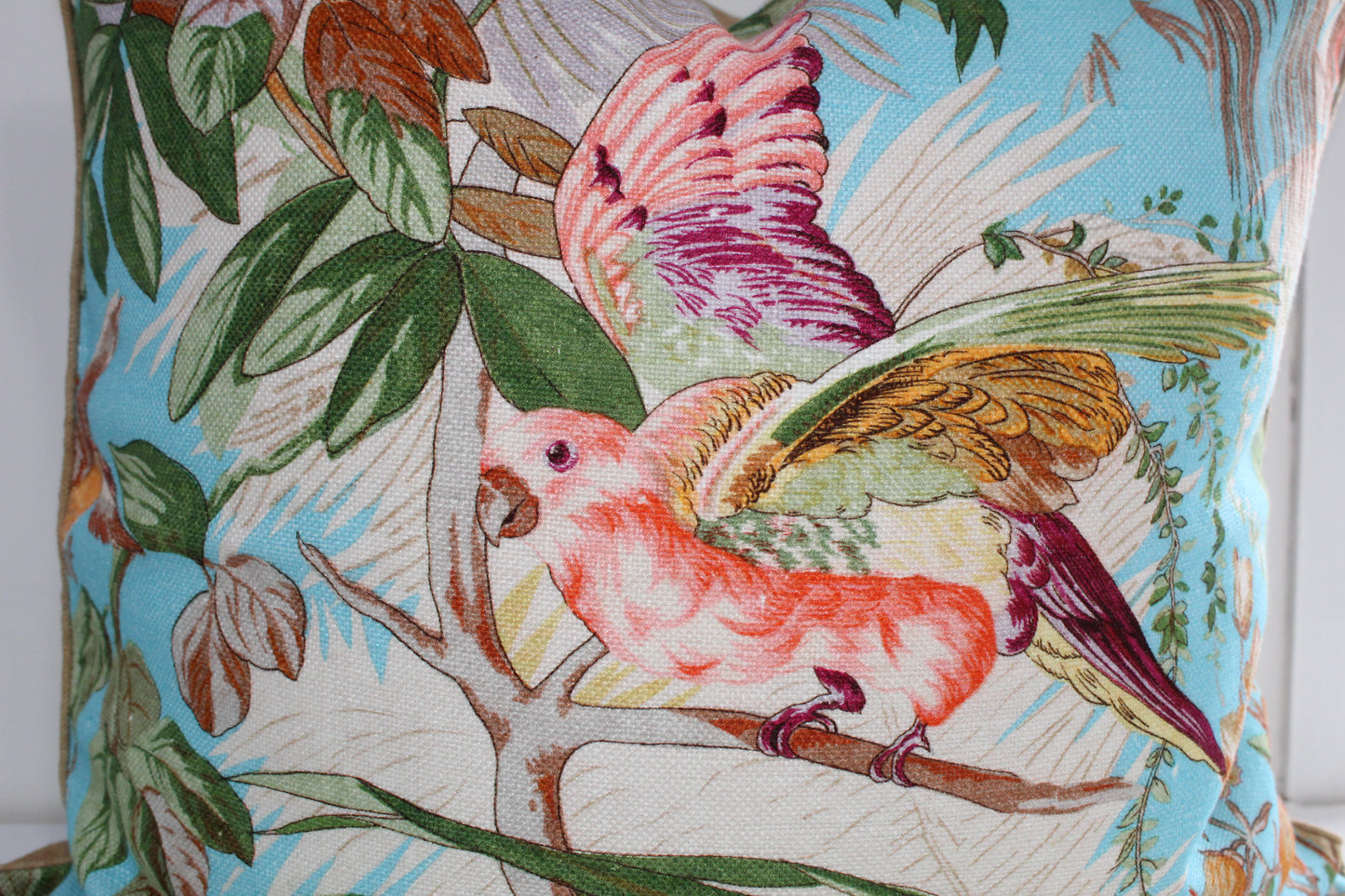 Pink Parrot Cushion Covers by Ralph Lauren