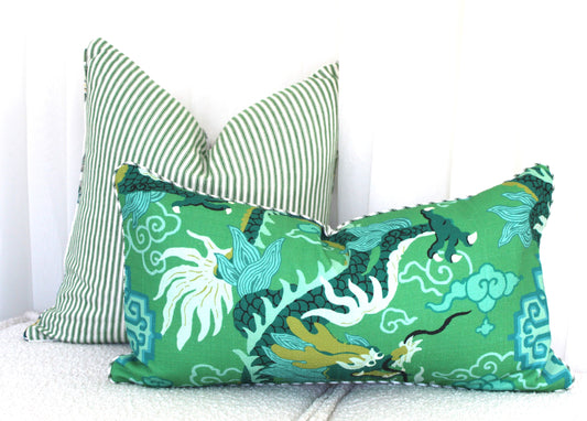 Jai Green Dragon Cushion cover