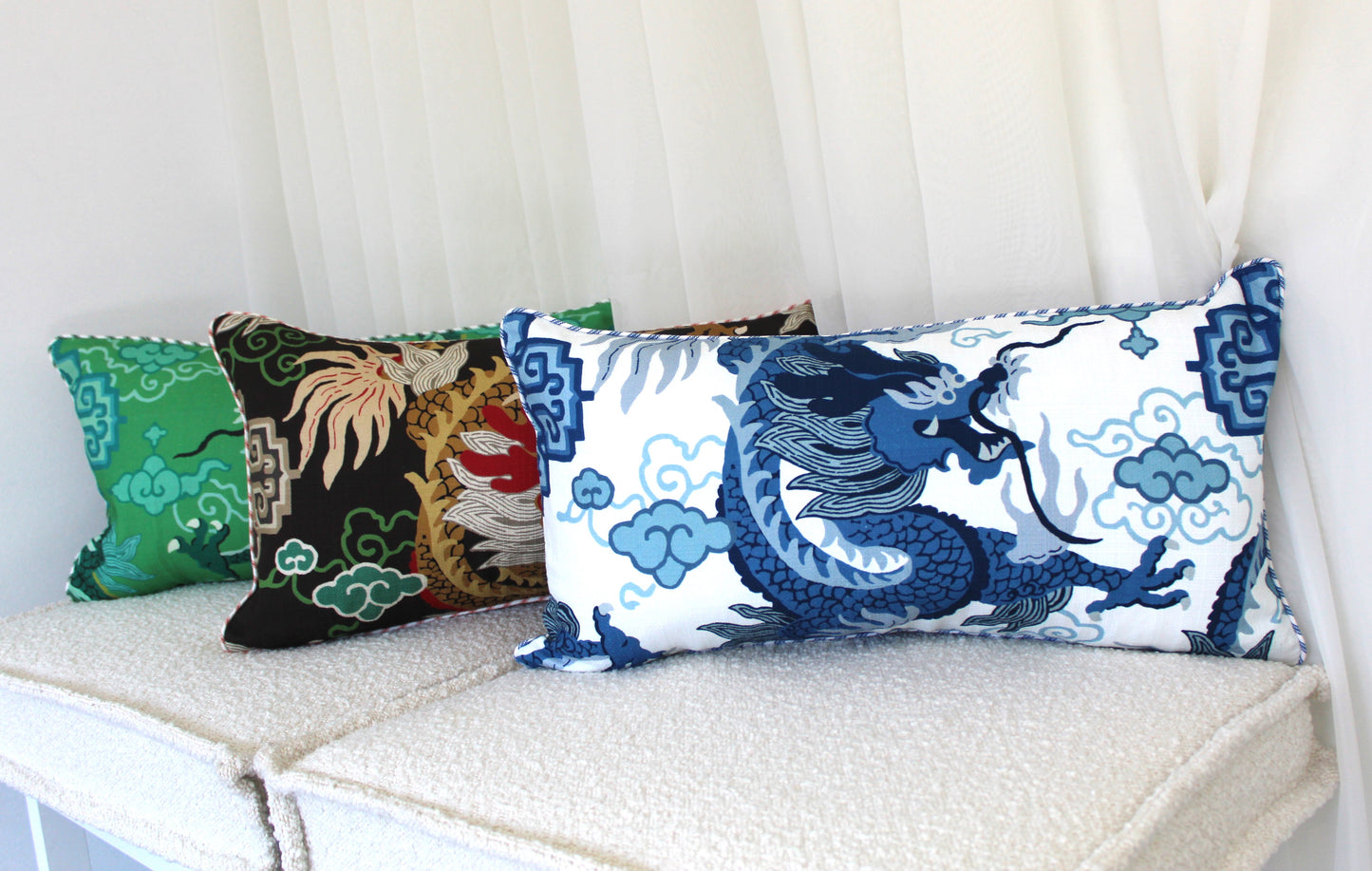 Exotic Dragon Cushion covers. Feature Cushion, Reversible cushion covers