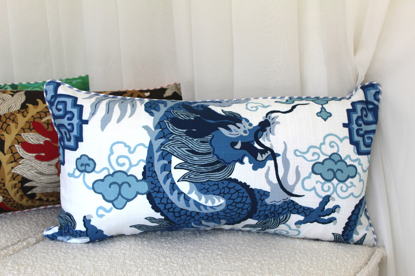 Exotic Dragon Cushion covers. Feature Cushion, Reversible cushion covers