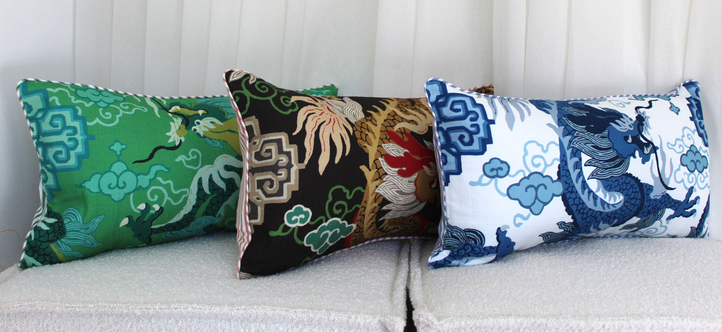 Exotic Dragon Cushion covers. Feature Cushion, Reversible cushion covers