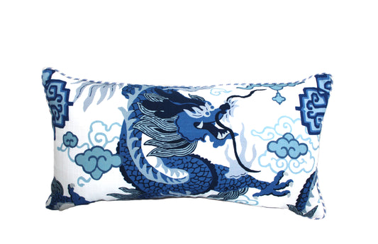 Jai Blue Dragon Cushion cover