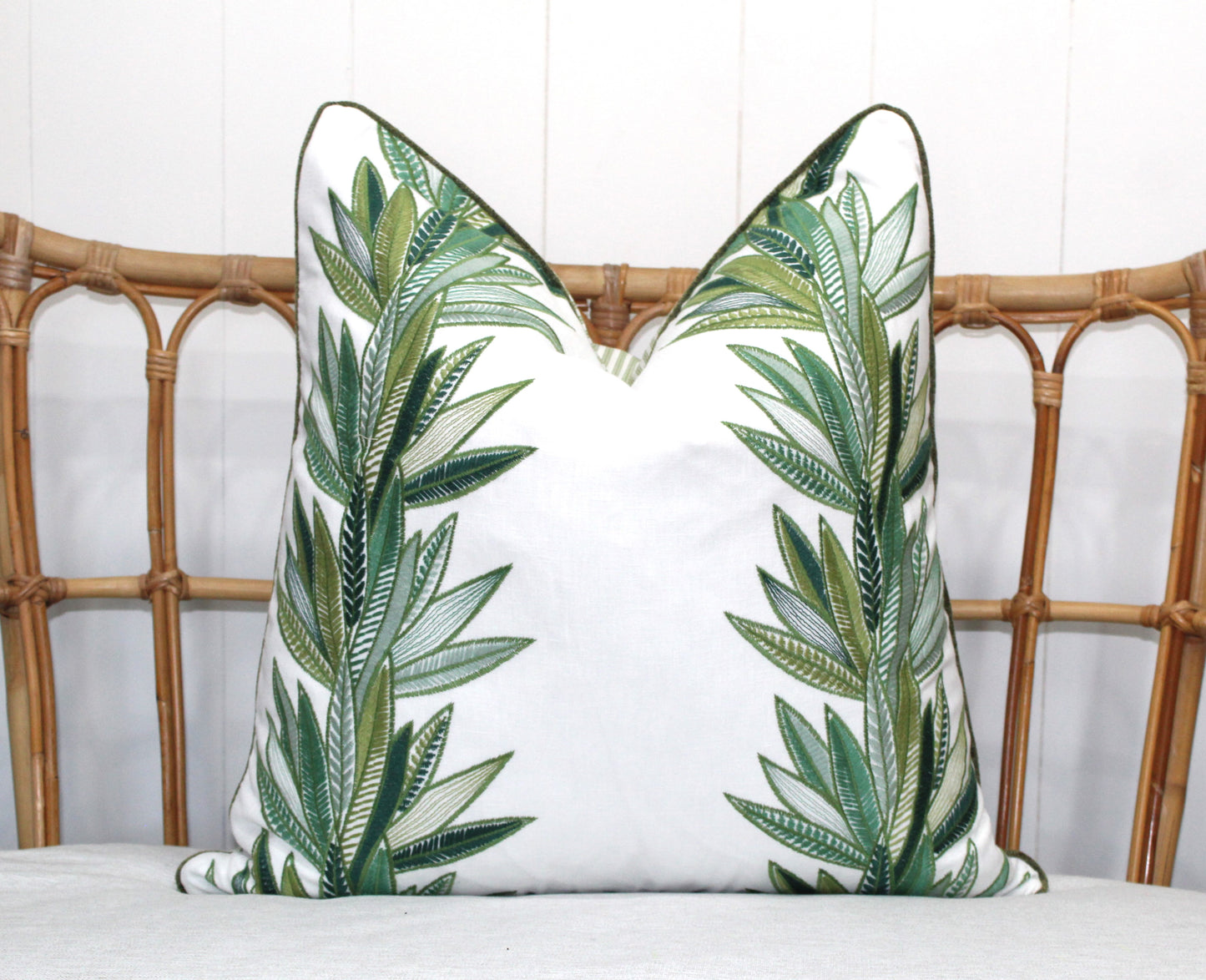 Eucalyptus Emperor's Embroidered Cushion covers